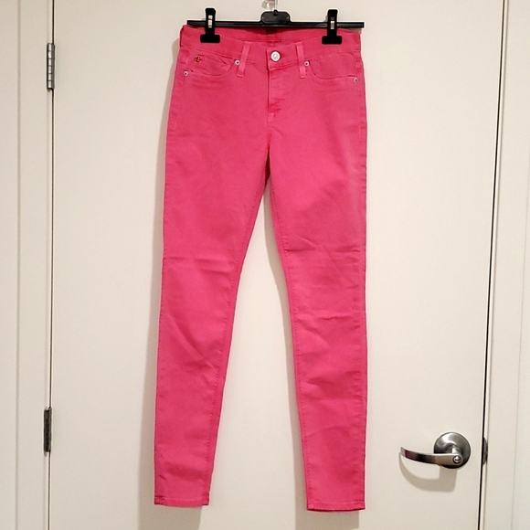 HUDSON Nico midrise super skinny size 26 pink jeans NWT - Picture 4 of 10